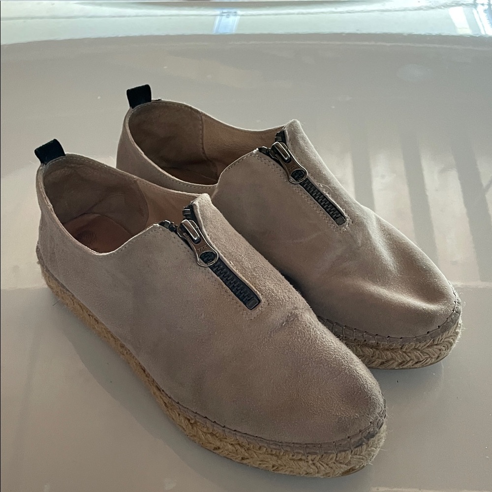Eric Michael Tan Espadrilles with Zipper